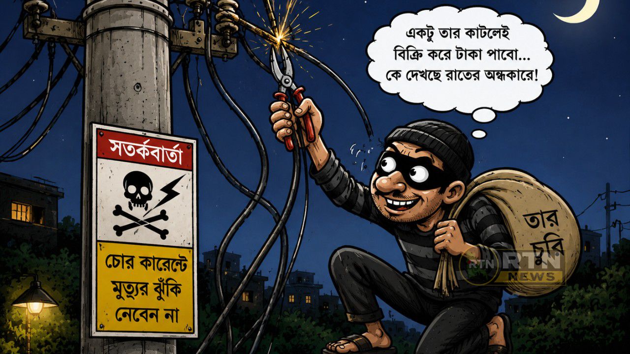 রংপুরে বিদ্যুতের তার চুরির ঘটনা বাড়ছে, জনদুর্ভোগ চরমে
