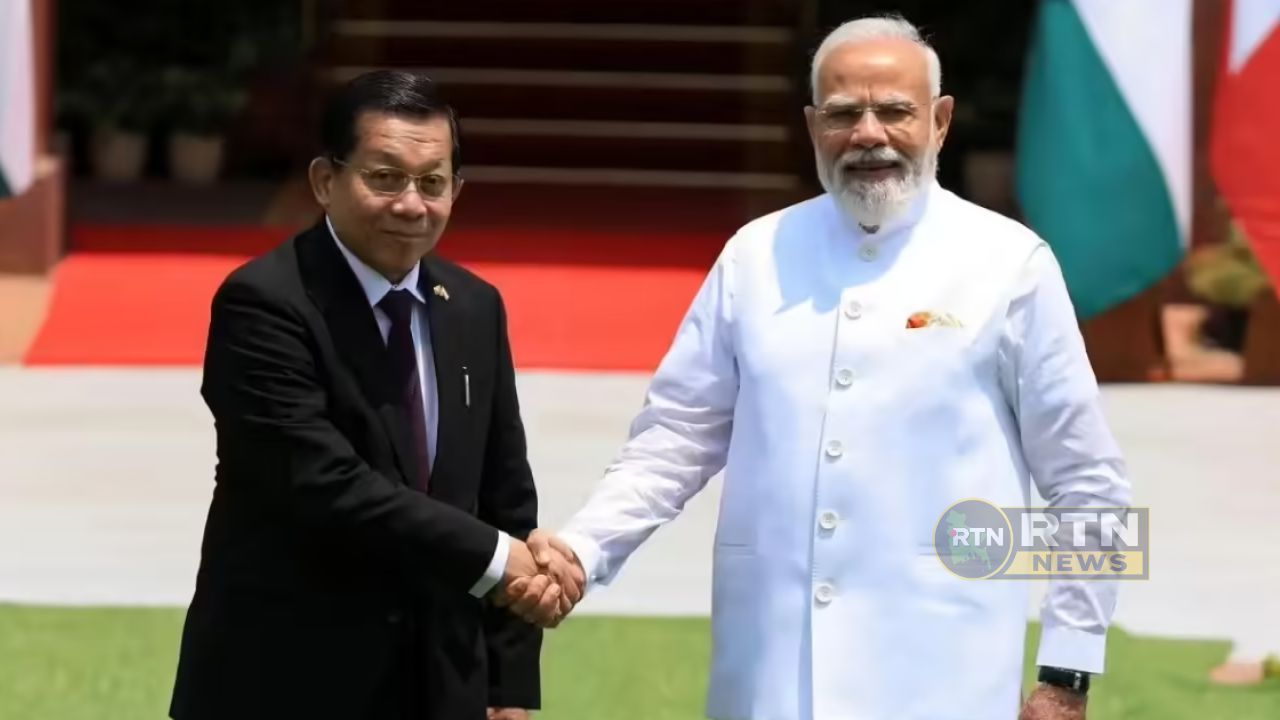ভারতের নিরাপত্তাবিরোধী কাজে ভূখণ্ড ব্যবহার করতে দেওয়া হবে না: মোদিকে মিন অং হ্লাইং
