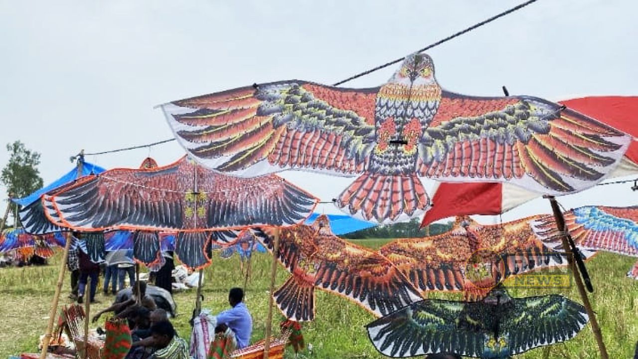২০০ বছরের ঐতিহ্যবাহী ঘুড়ির মেলায় মুখর জয়পুরহাটের সন্ন্যাসতলী