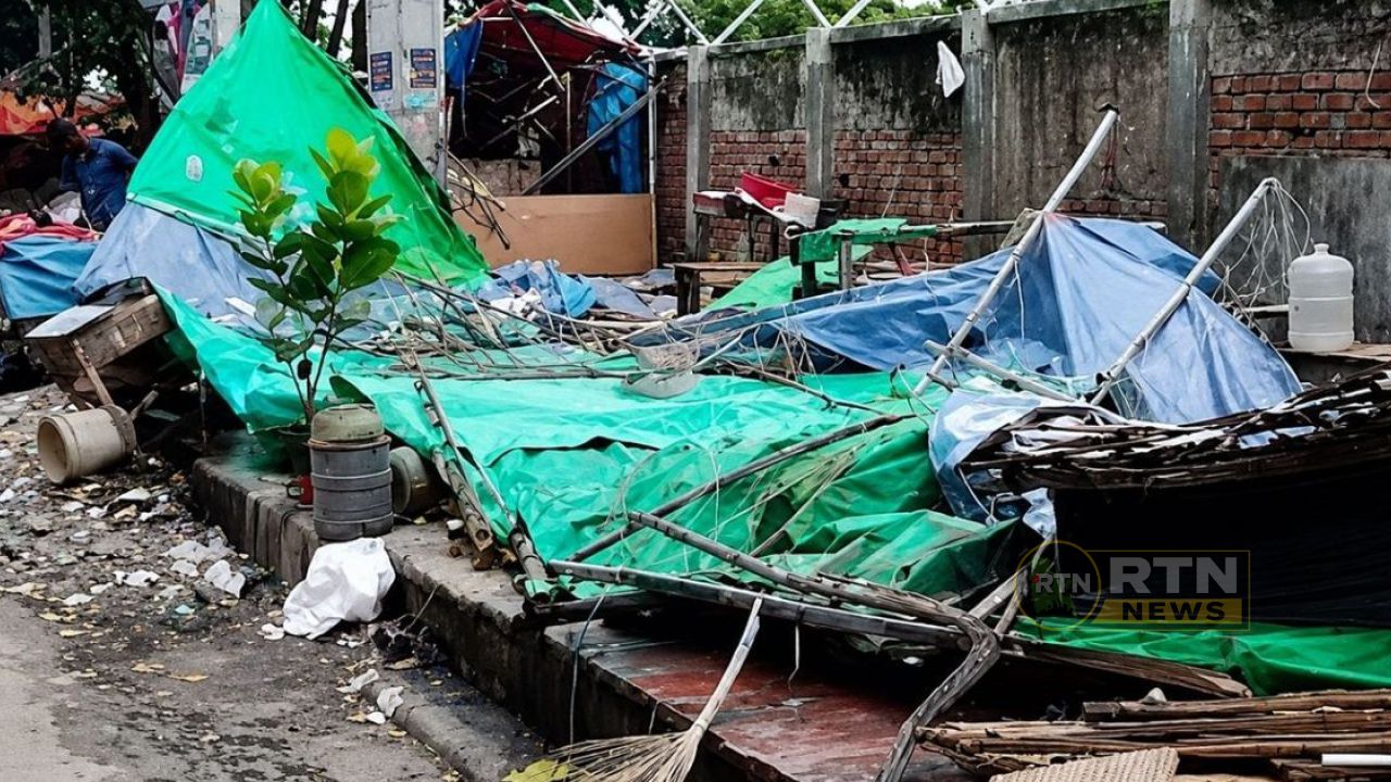 আগারগাঁওয়ে উচ্ছেদ ‘মিজানের ভাতের হোটেল’