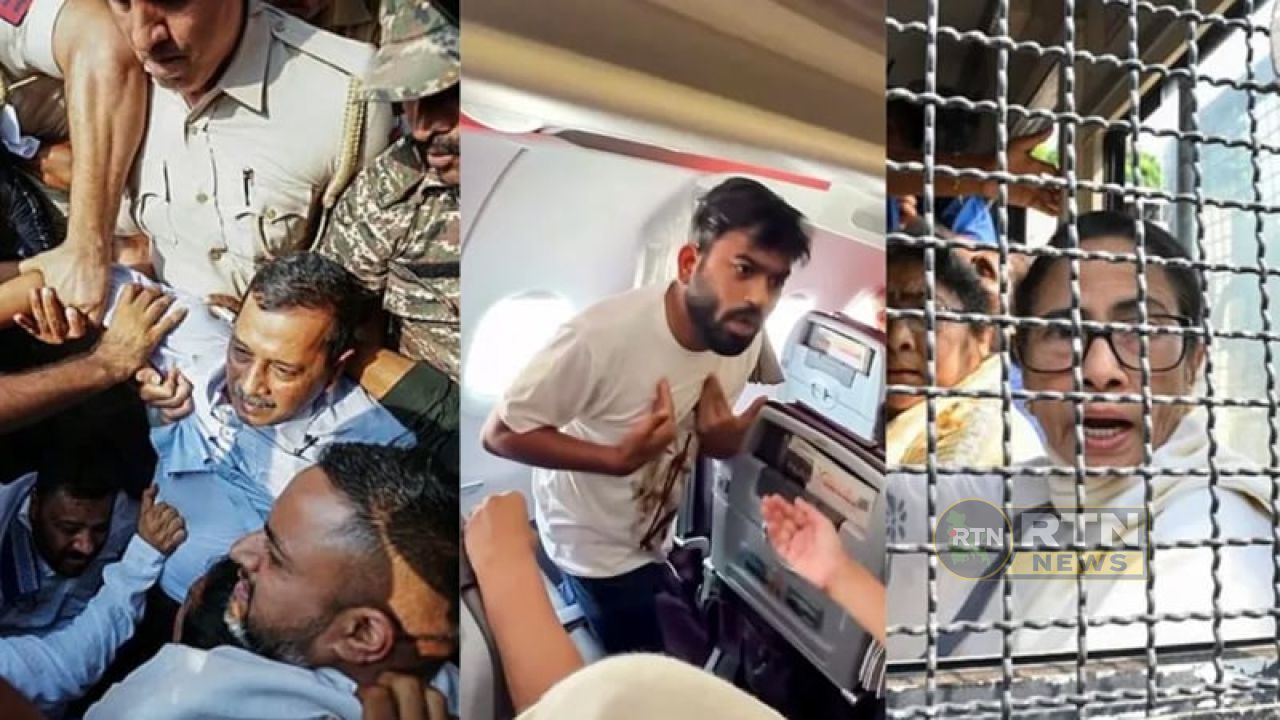 দিল্লিতে বিক্ষোভ ঘিরে আটক মমতা বন্দ্যোপাধ্যায়, থানায় অবস্থান ধর্মঘট